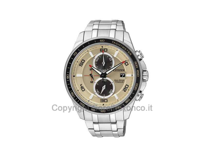 CITIZEN SUPER TITANIO CRONO 43MM BEIGE